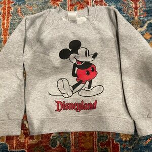 Disneyland Mickey Mouse Pullover Sweatshirt. Gray. Size Kids 5/6 (toddler)